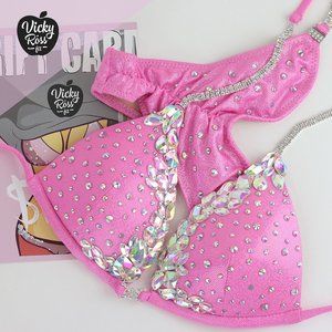 Fitness Competition Bikini Pink Diva Designer Suit
